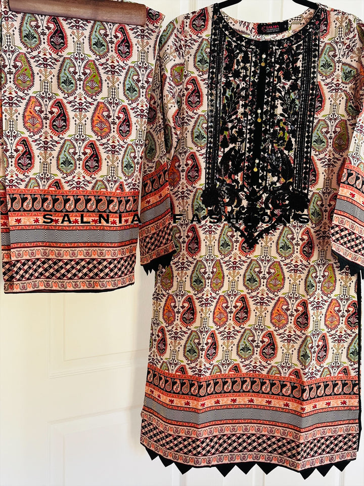 EMBROIDERED CO-ORD SHIRT/PANT MQ54