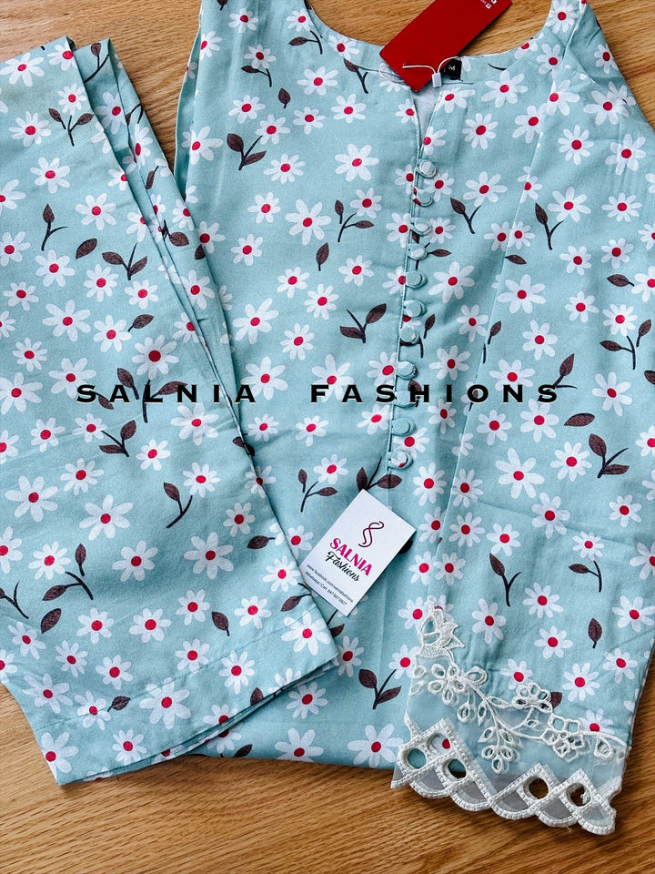 EMBROIDERED CO-ORD SHIRT/PANT SB02