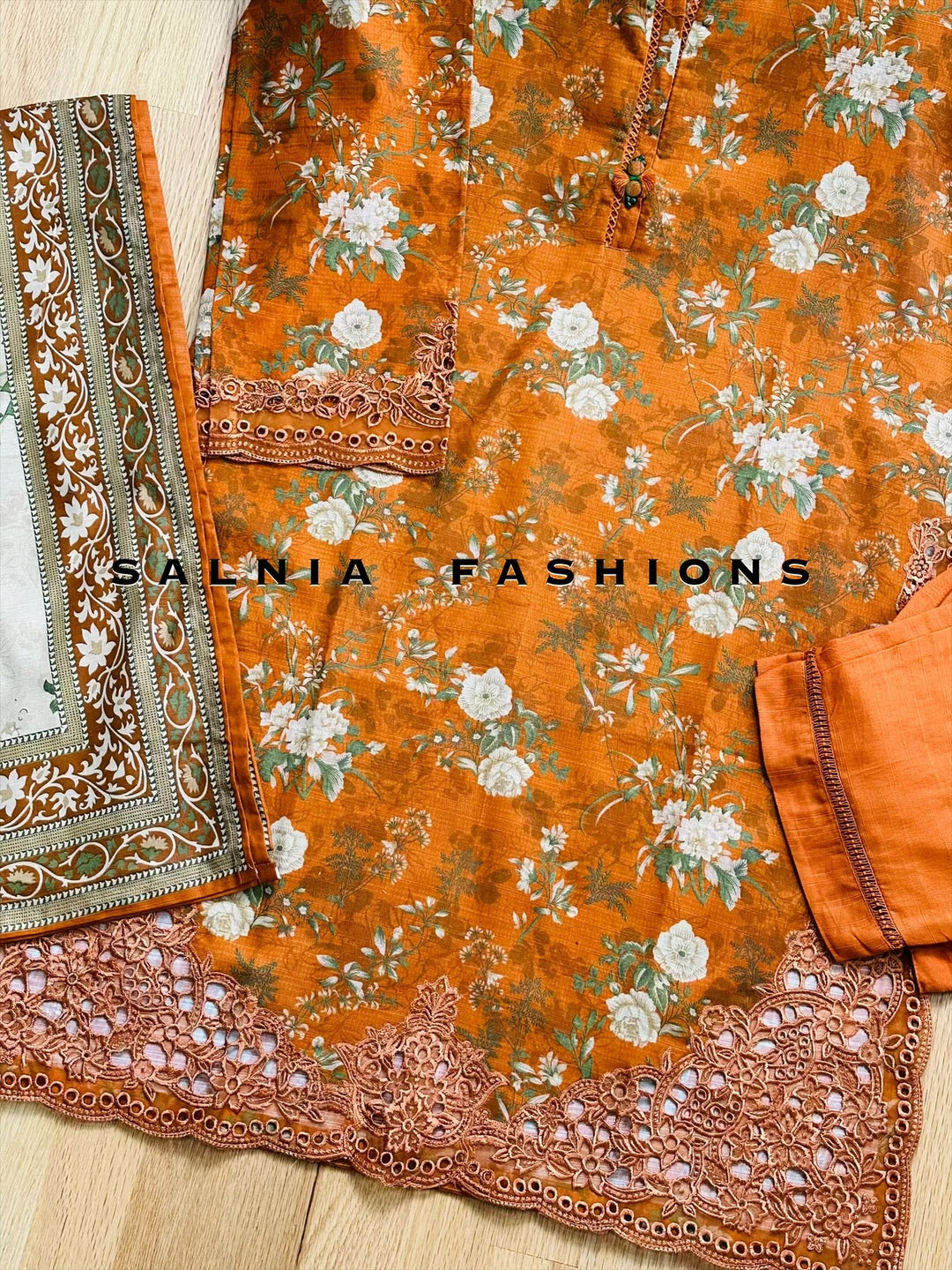 EMBROIDERED KHADDAR SUIT SB03