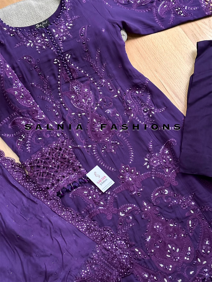 CHIFFON PARTYWEAR SUIT ALPW90