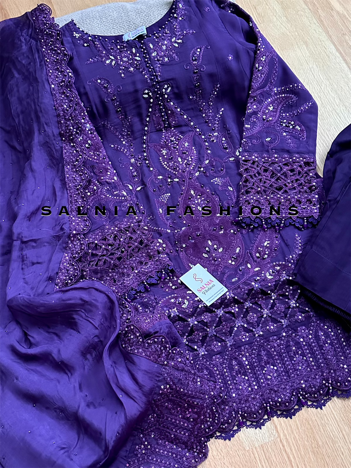 CHIFFON PARTYWEAR SUIT ALPW90