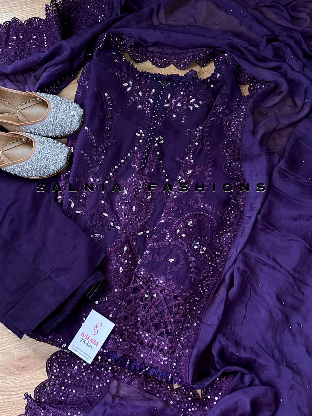 CHIFFON PARTYWEAR SUIT ALPW90