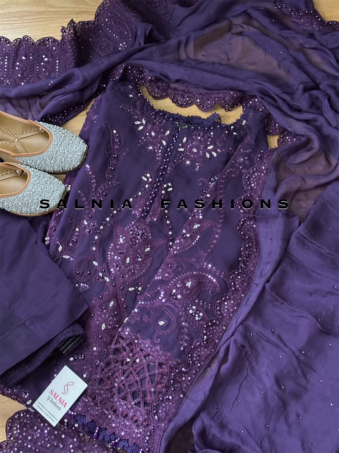 CHIFFON PARTYWEAR SUIT ALPW90