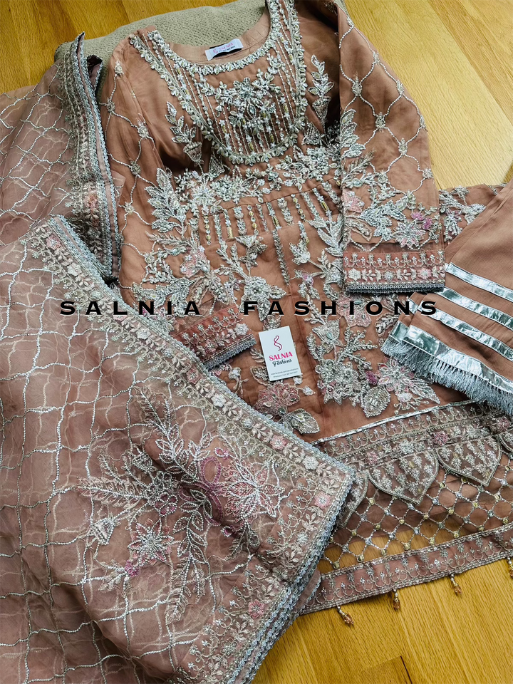 EMBROIDERED PARTYWEAR FROCK ALPW83