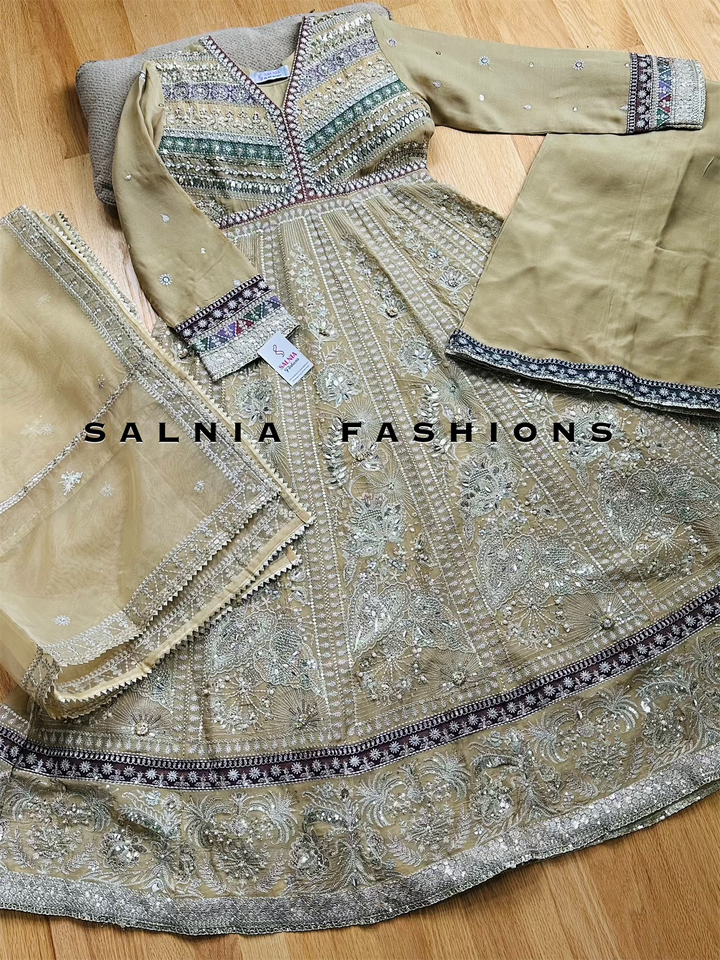 EMBROIDERED PARTYWEAR FROCK ALPW86