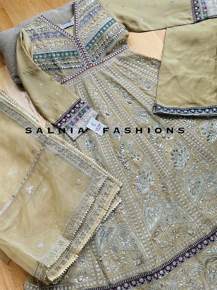 EMBROIDERED PARTYWEAR FROCK ALPW86