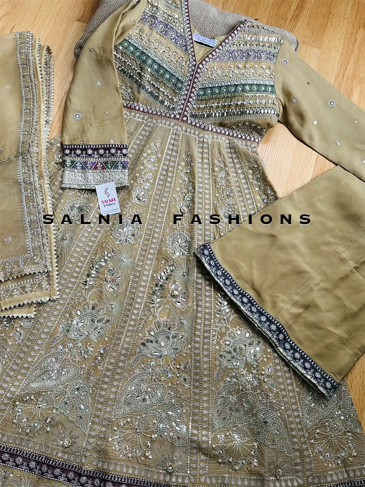 EMBROIDERED PARTYWEAR FROCK ALPW86