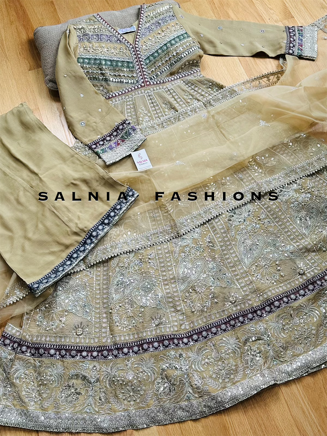 EMBROIDERED PARTYWEAR FROCK ALPW86