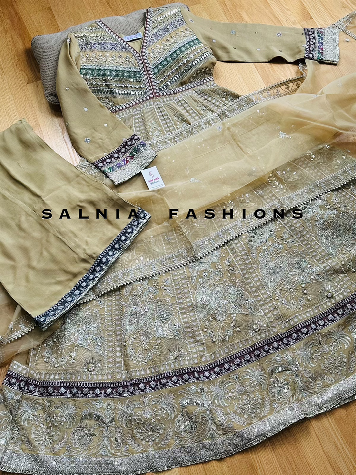 EMBROIDERED PARTYWEAR FROCK ALPW86