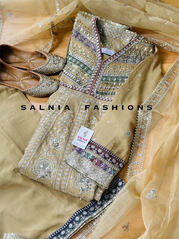 EMBROIDERED PARTYWEAR FROCK ALPW86
