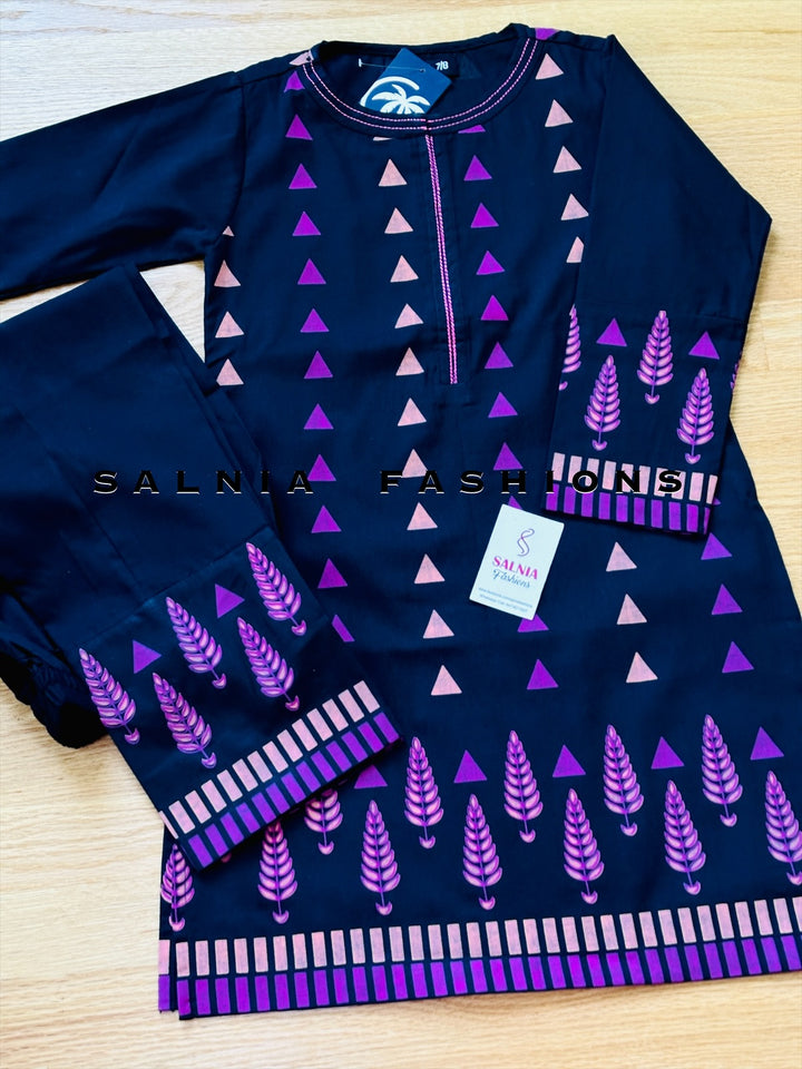 COTTON BLOCK PRINTED CO-ORD SET SFOC03