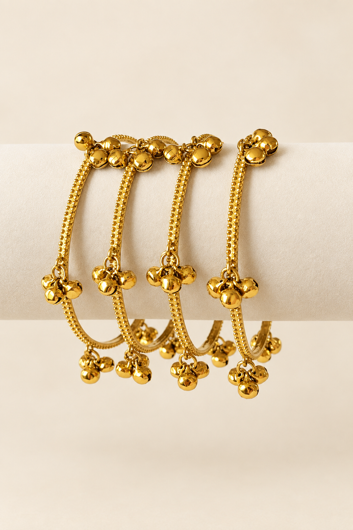 KASHMIRI GUNGROO BANGLES GOLD KSBG03
