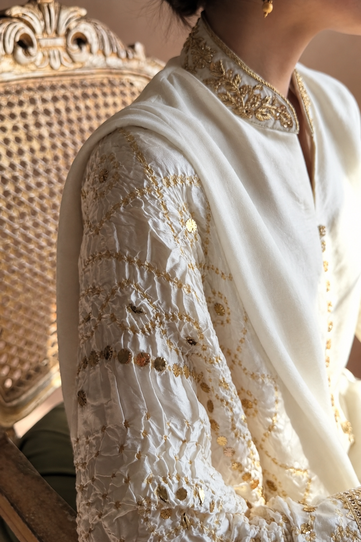 CUSTOM SERIES PURE SILK CHUNRI SUITS CHSF15