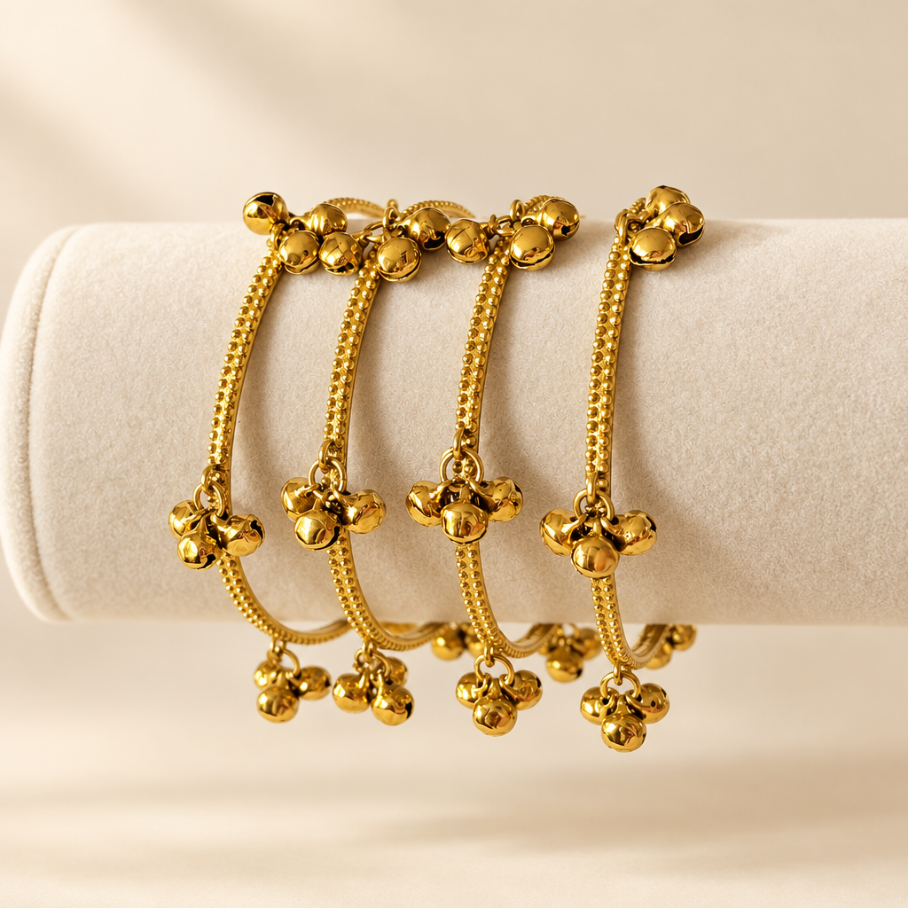 KASHMIRI GUNGROO BANGLES GOLD KSBG03