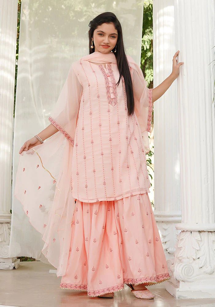 EMBROIDERED HANDWORK GHARARA SUIT SFOC13