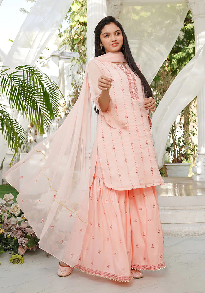 EMBROIDERED HANDWORK GHARARA SUIT SFOC13