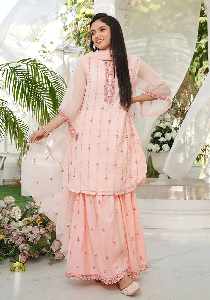 EMBROIDERED HANDWORK GHARARA SUIT SFOC13