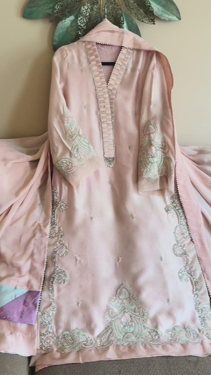 HEAVY PURE SILK CUSTOM PARTYWEAR MUSF12
