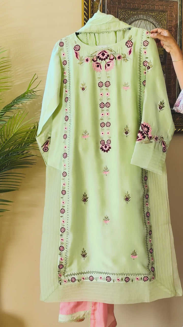PURE SHEESHA SILK CUSTOM PARTYWEAR SCSF07