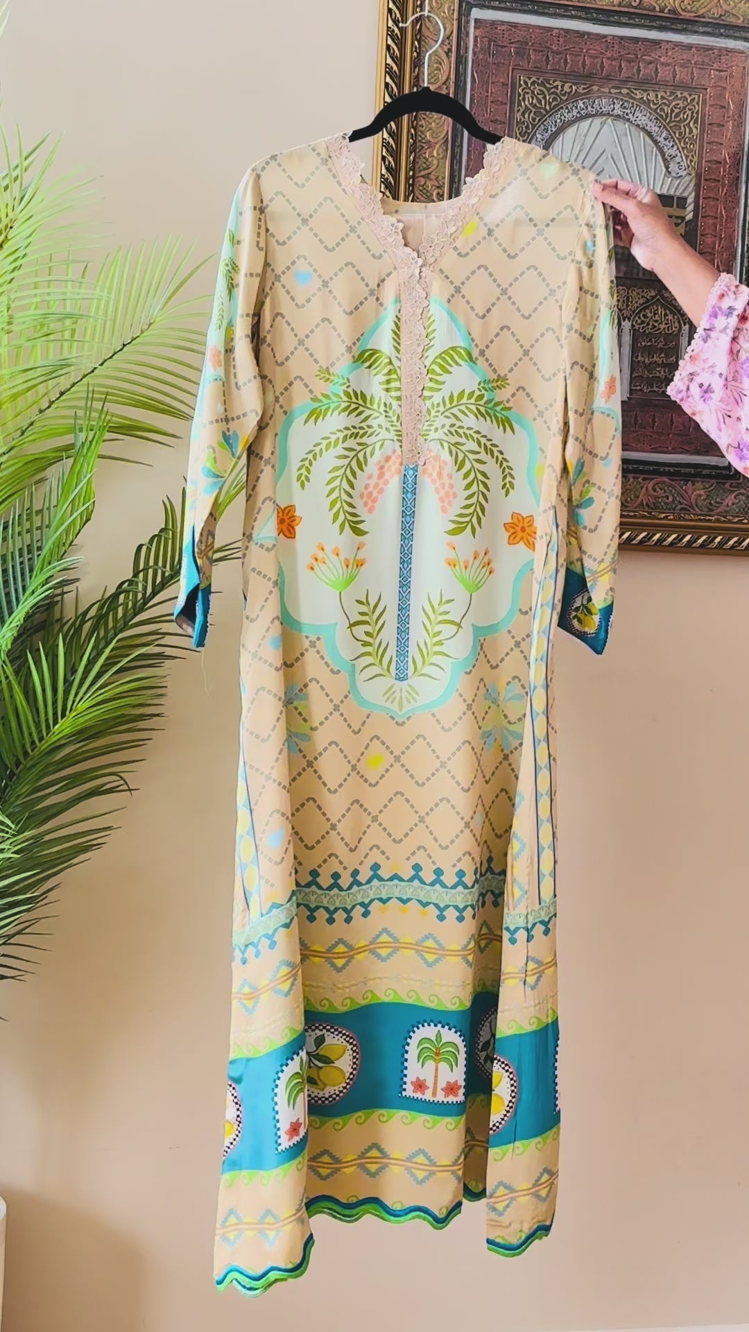 PURE CREPE SILK FUSION KAFTAN SFKF09