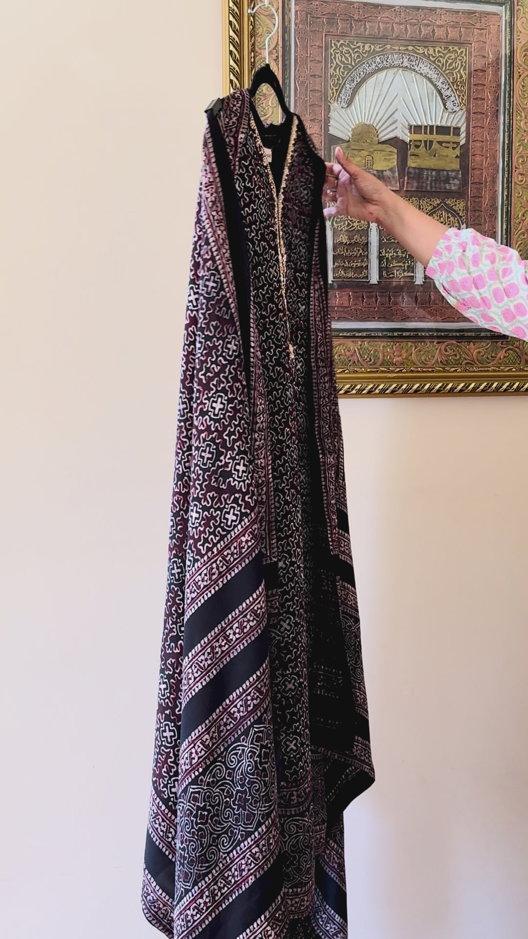 PURE SILK AJRAK SUIT AJSF01