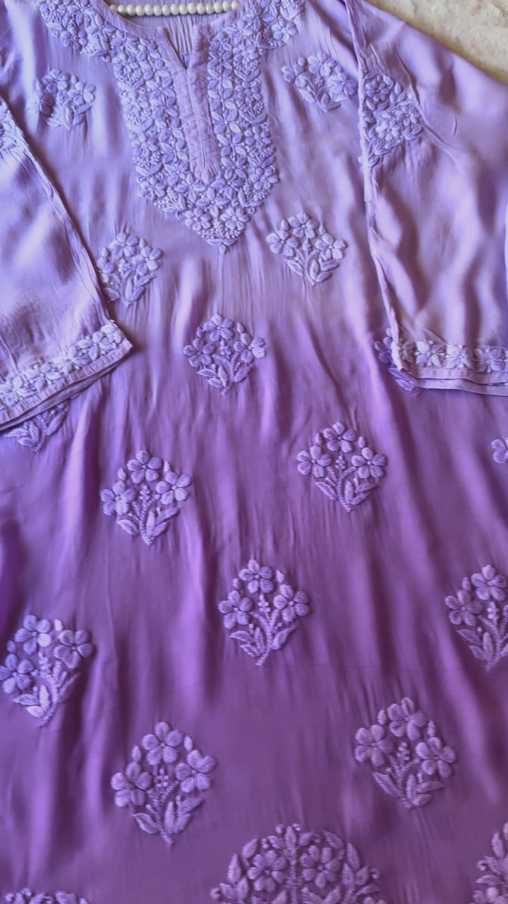 PURE SILK CHIKANKARI WITH HEAVY 3-D WORK SFCH14