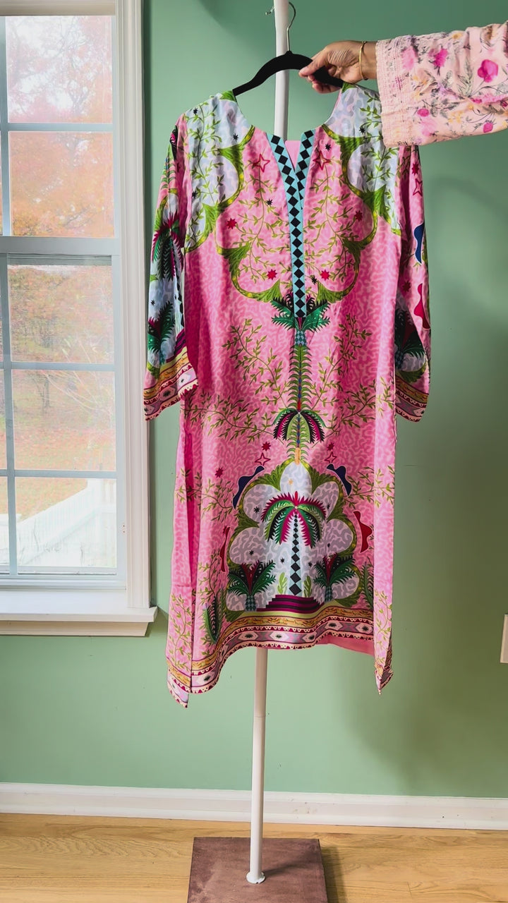 PURE CREPE SILK FUSION KAFTAN SFKF08