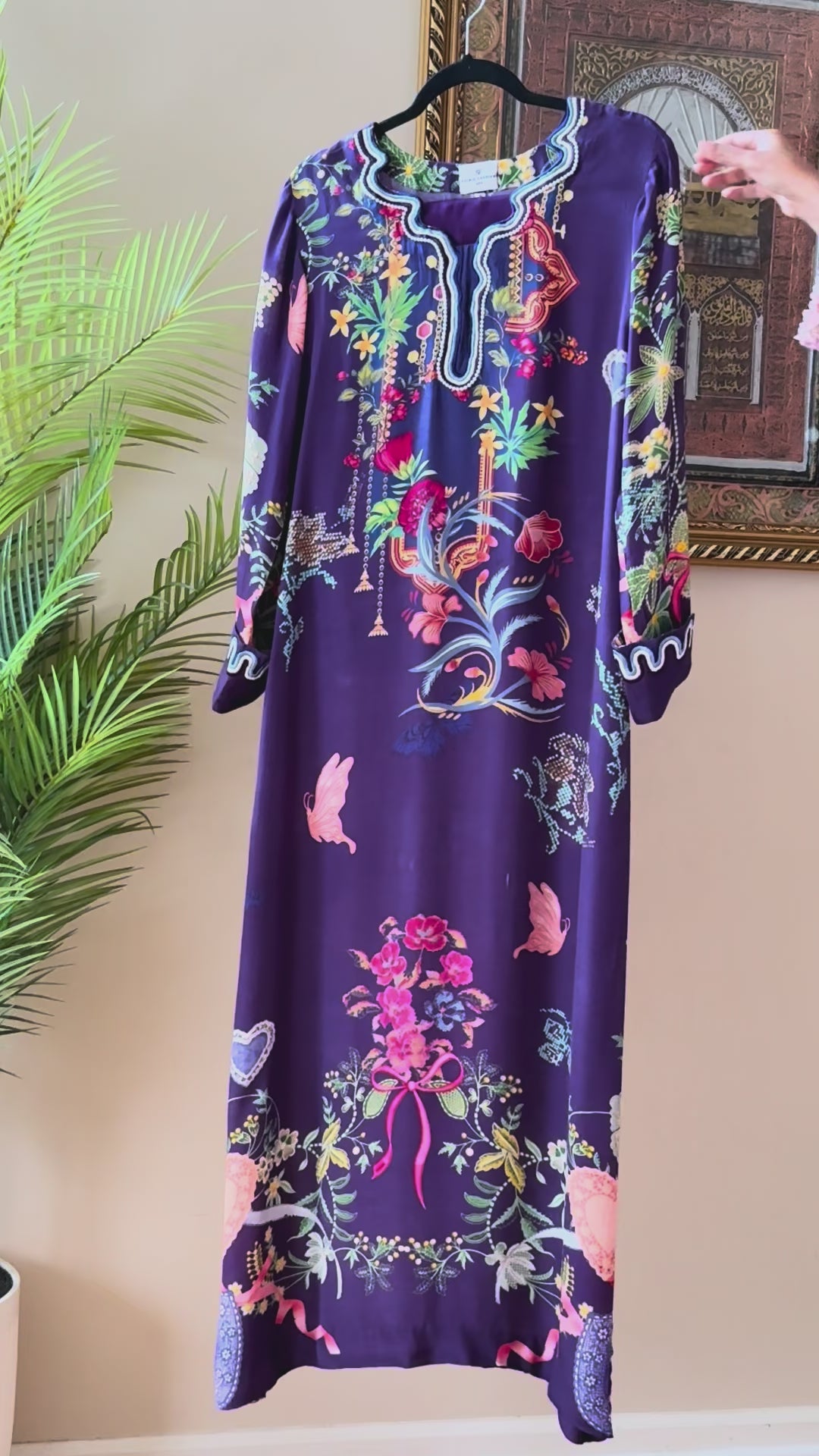 PURE CREPE SILK FUSION KAFTAN SFKF01