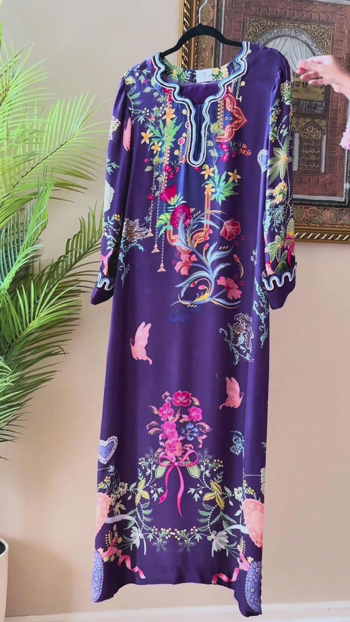 PURE CREPE SILK FUSION KAFTAN SFKF01