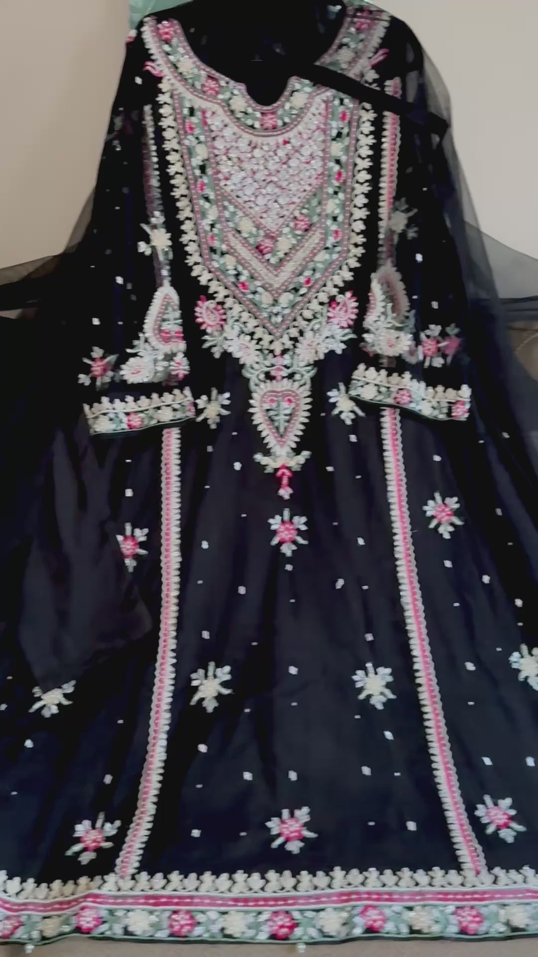 HEAVY PARTYWEAR PEARLWORK SUIT ALPW06