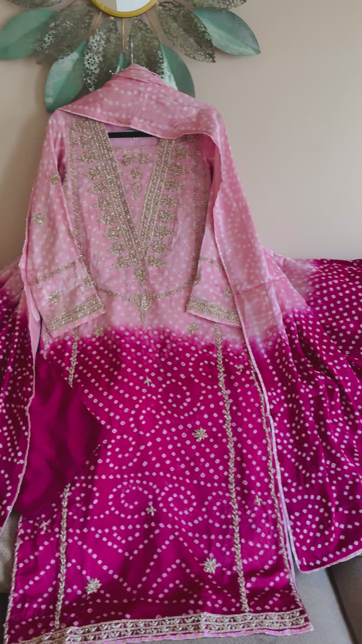 PURE SILK CHUNRI SUIT(CUSTOM SERIES) SFCH04