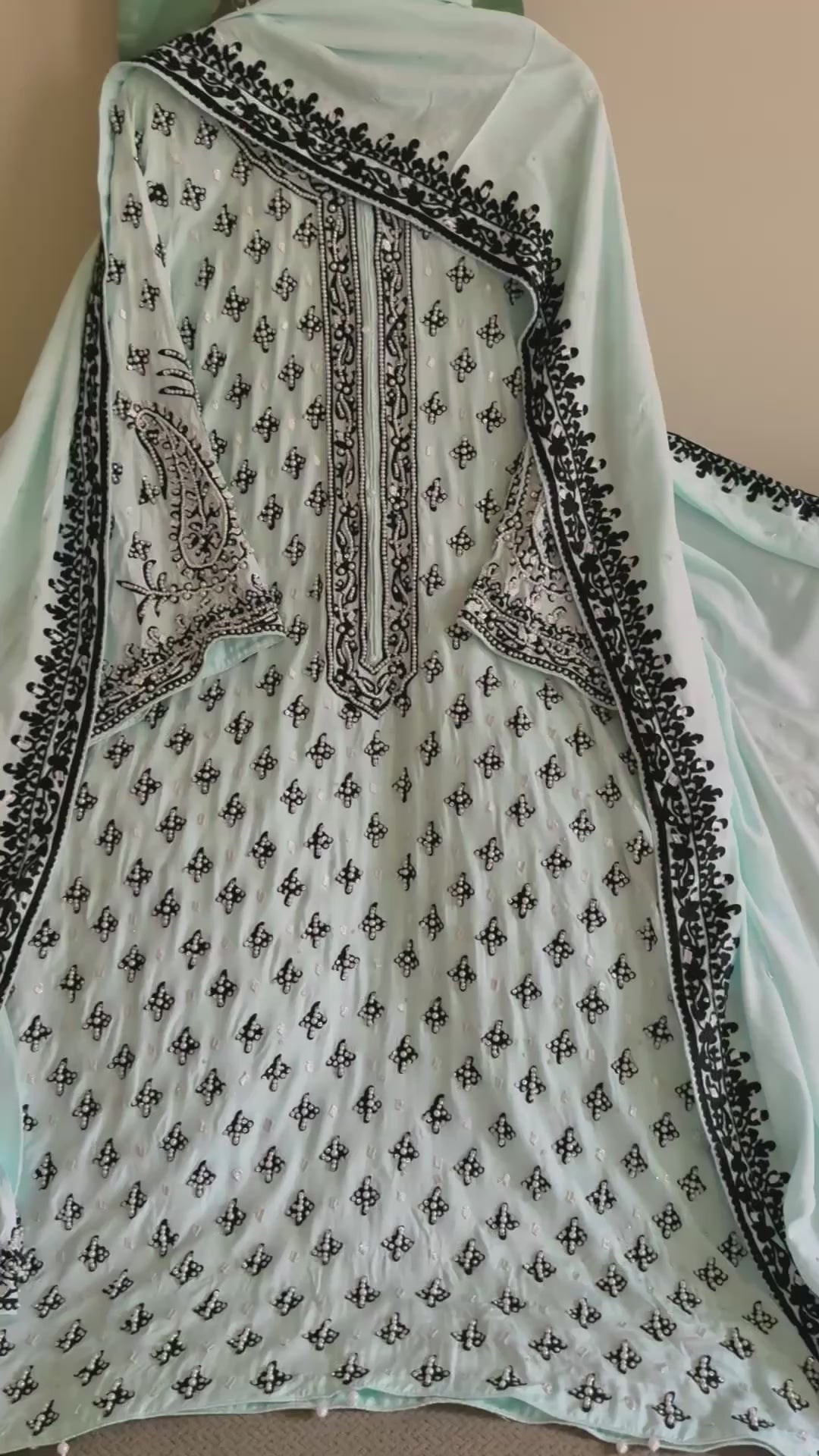 HEAVY PARTYWEAR PEARLWORK SUIT ALPW03