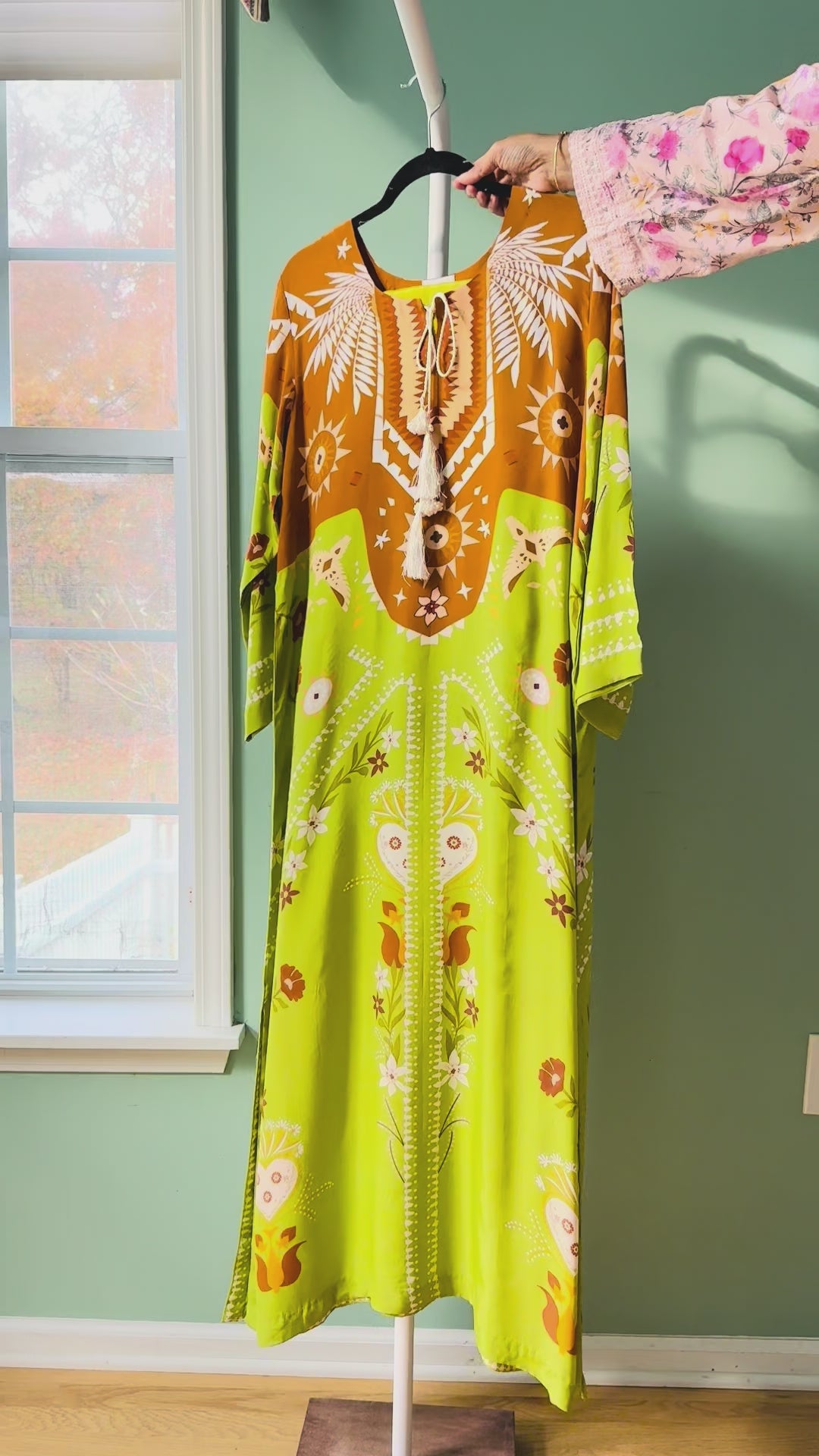 PURE CREPE SILK FUSION KAFTAN SFKF10