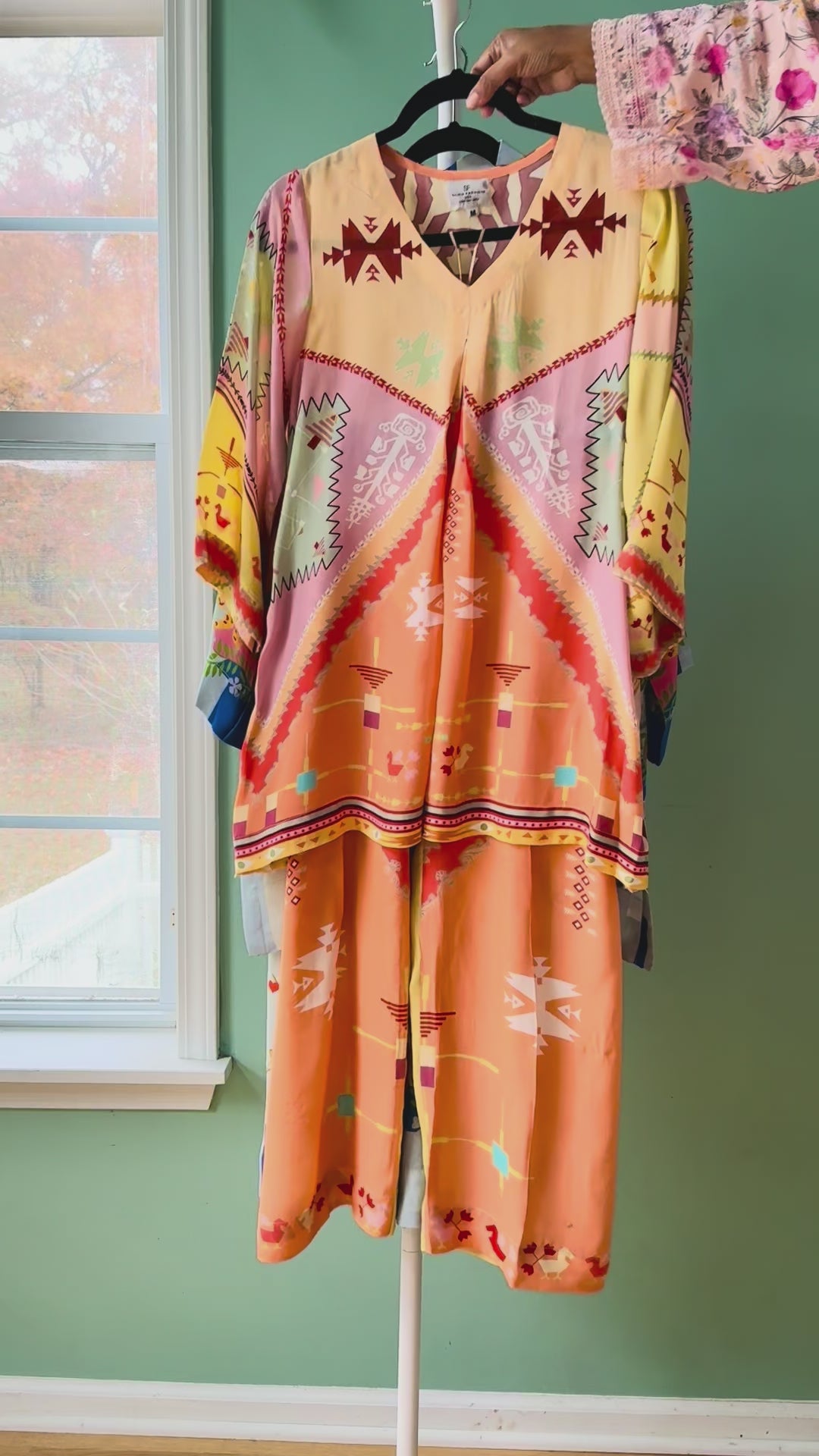 PURE CREPE SILK SUMMER FUSION CO-ORDS SFAZ01