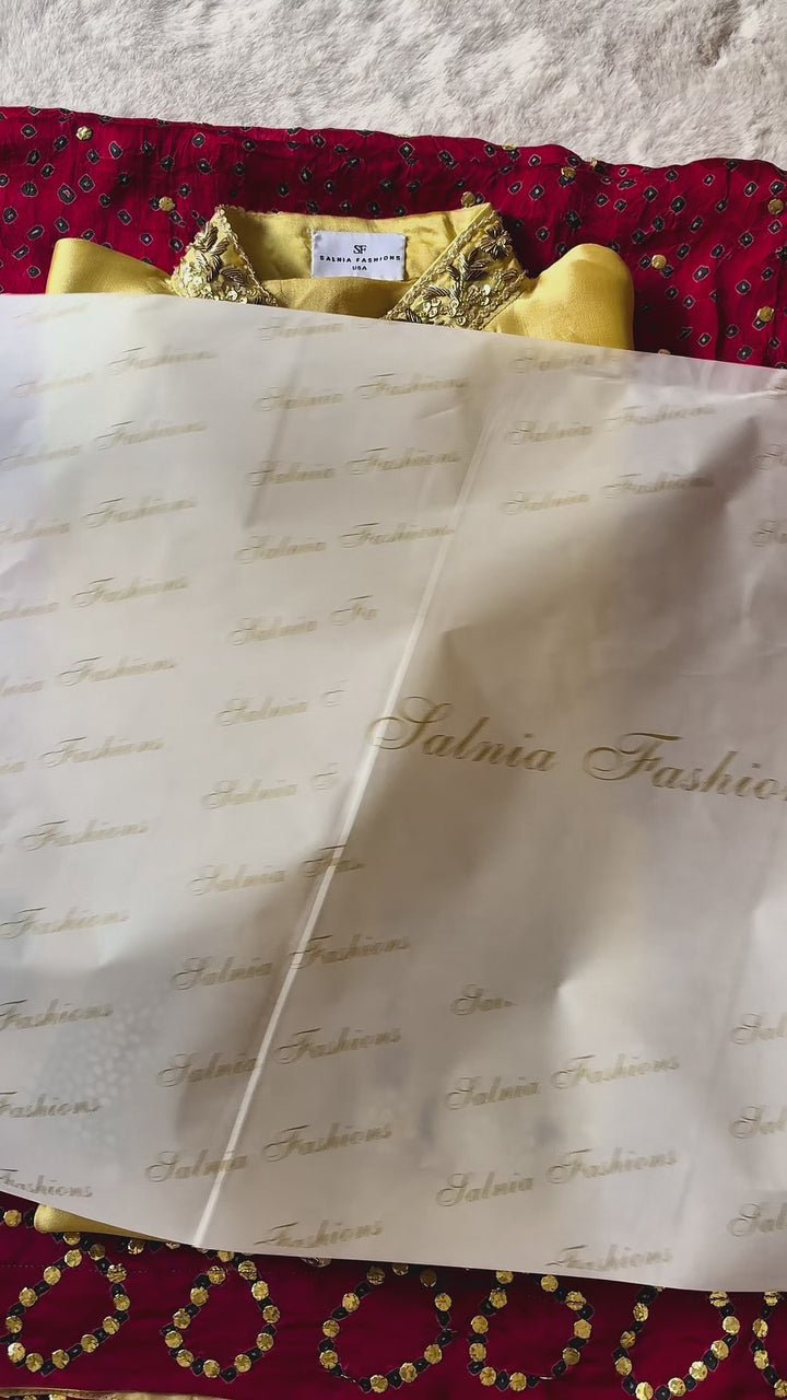 CUSTOM SERIES PURE SILK CHUNRI SUITS CHSF14