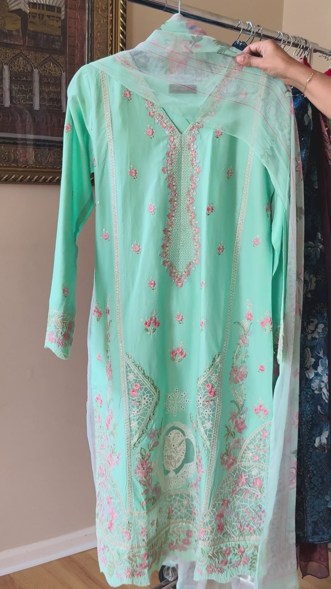EMBROIDERED CASUAL WEAR LAWN 3-PC SUITS CWSF15