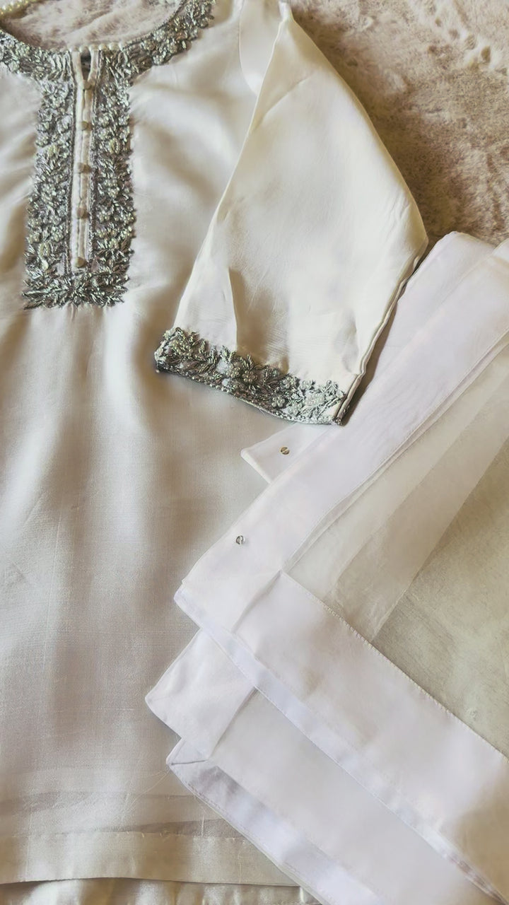 HANDWORK SHEESHA SILK FARSHI SHALWAR FRSH13