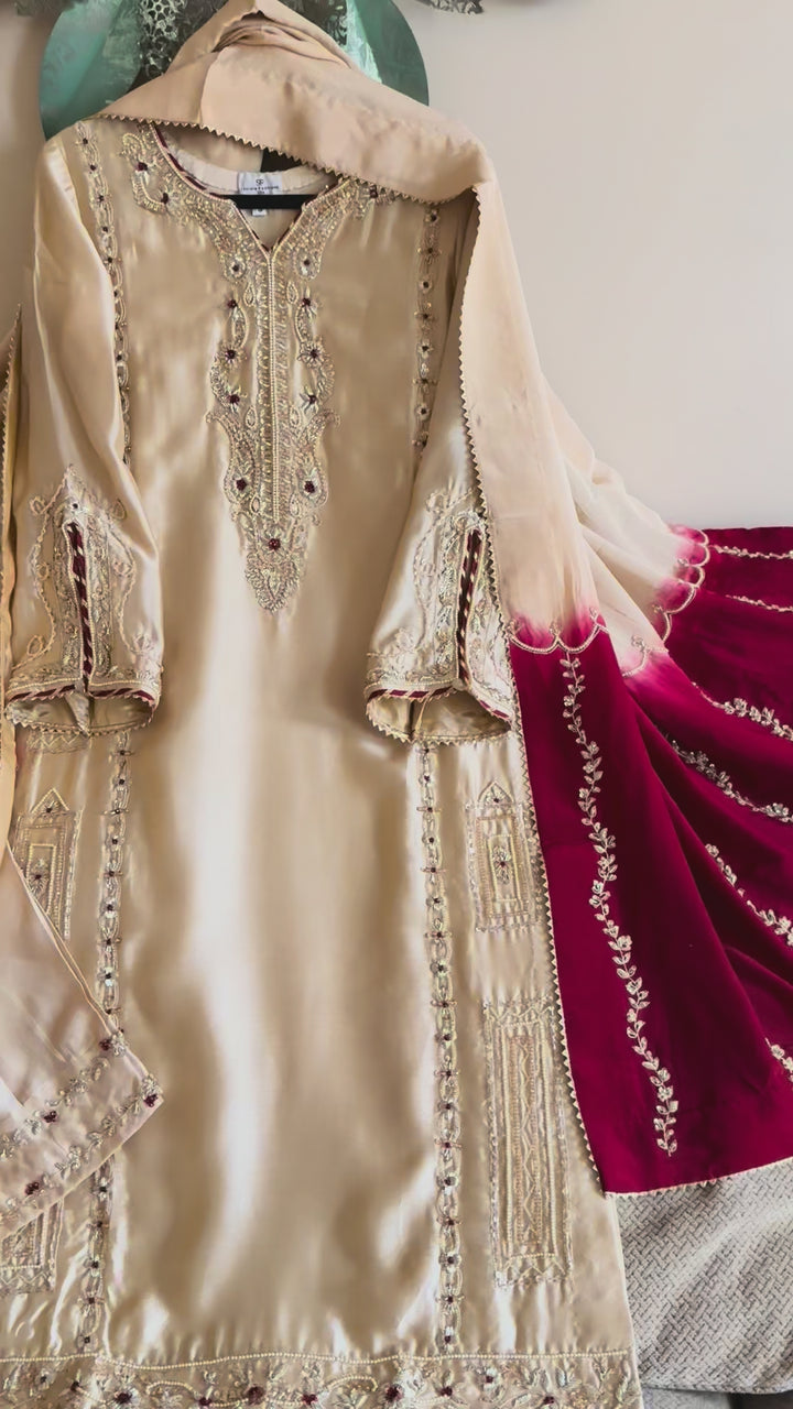 HEAVY PURE SILK CUSTOM PARTYWEAR MUSF10