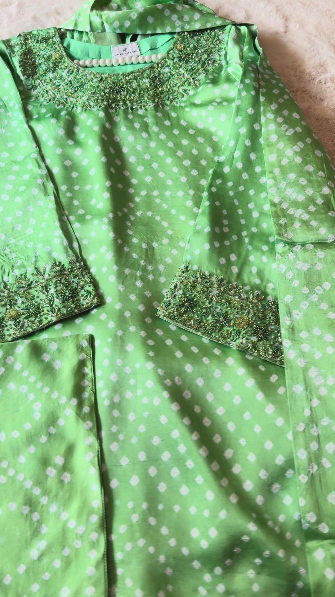 CHUNRI PURE CHARMEUSE SILK FARSHI SHALWAR FRSH03