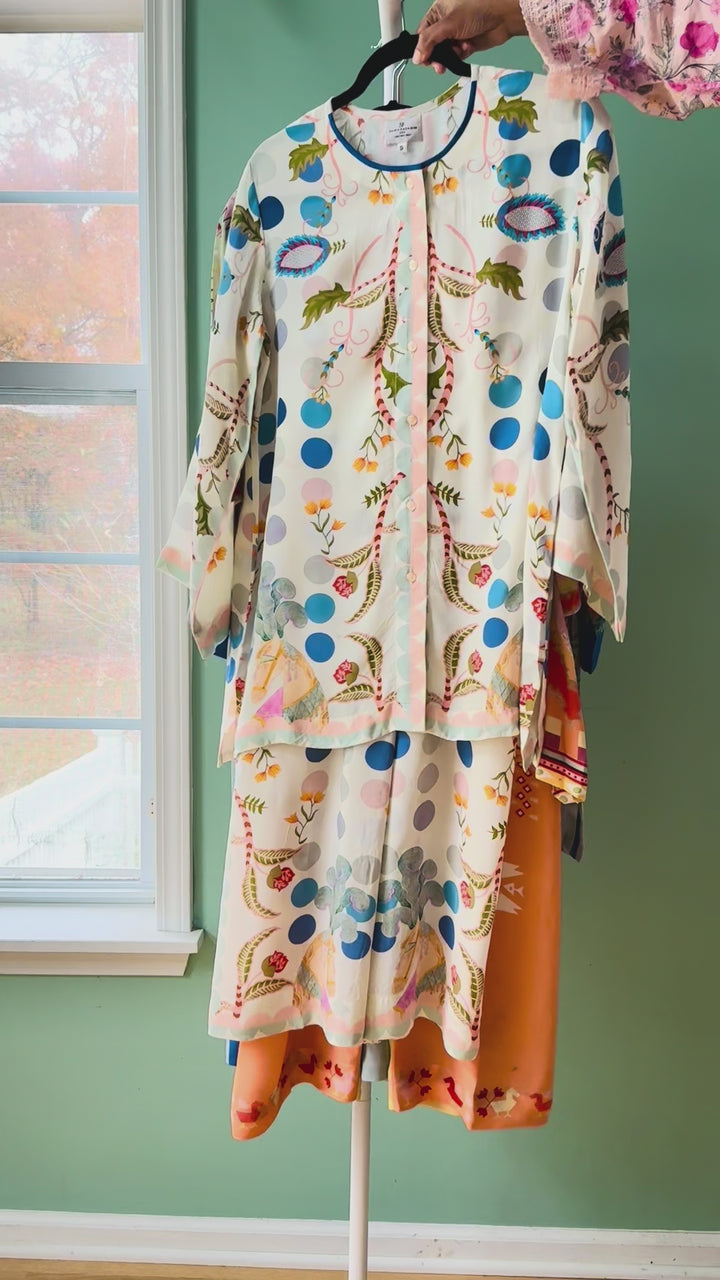 PURE CREPE SILK SUMMER FUSION CO-ORDS SFAZ15