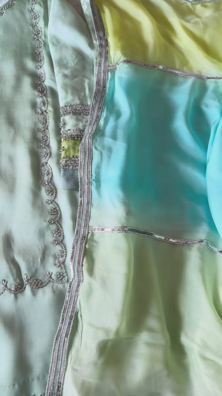 HAND EMBELLISHED PURE SILK FARSHI SHALWAR FRSH70