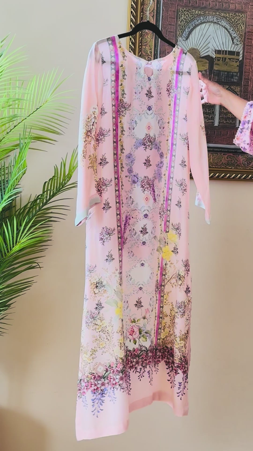 PURE CREPE SILK FUSION KAFTAN SFKF03