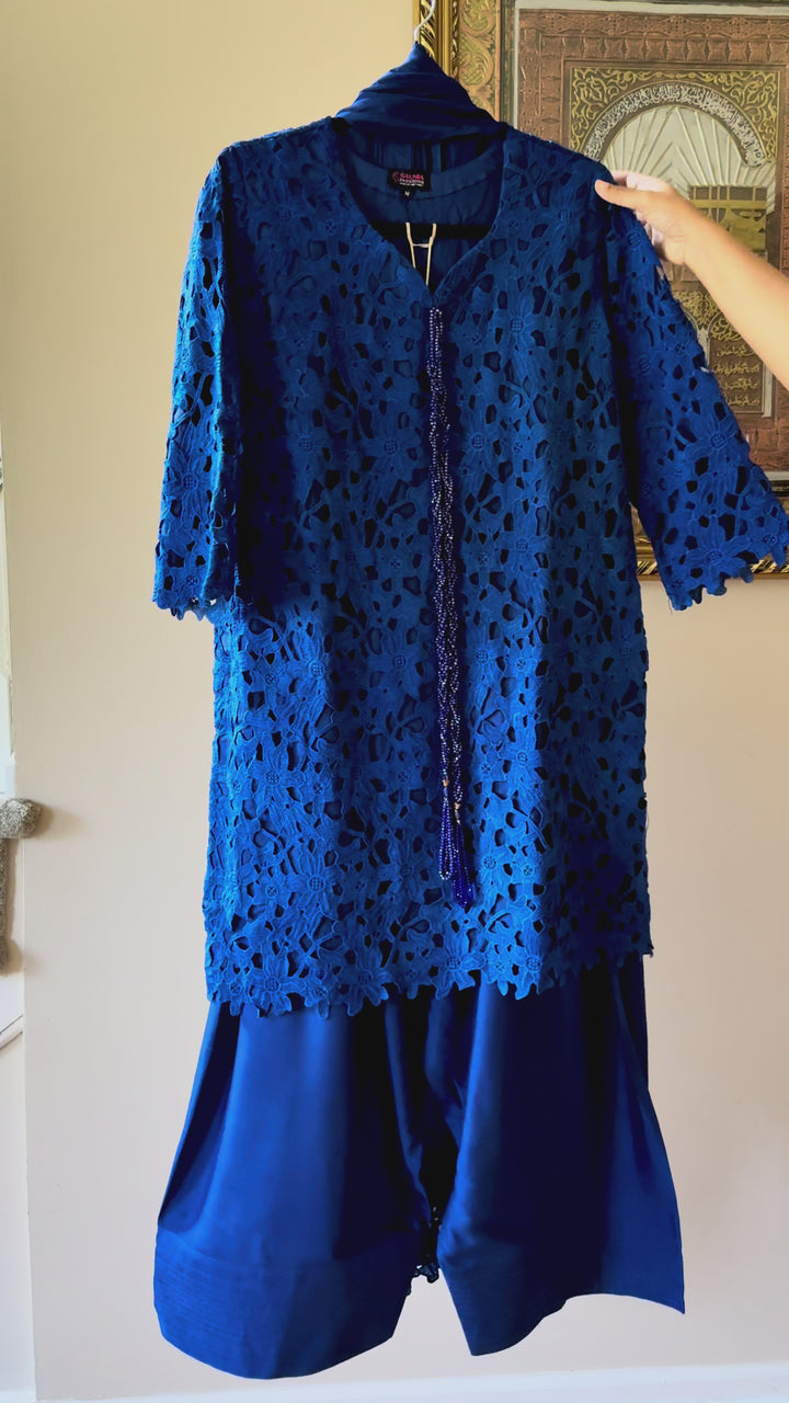 CUTWORK EMBROIDERED FARSHI SHALWAR SCFR12
