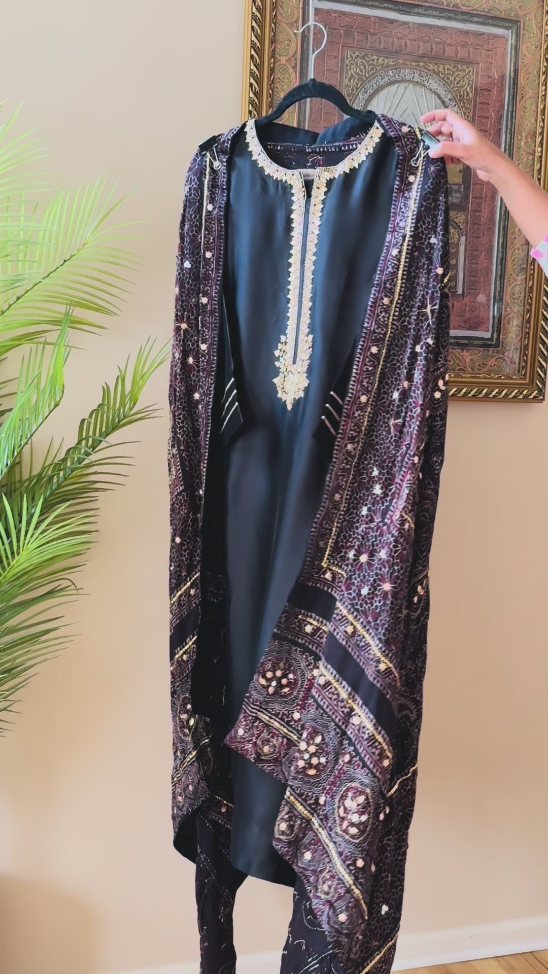 PURE SILK AJRAK SUIT AJSF05