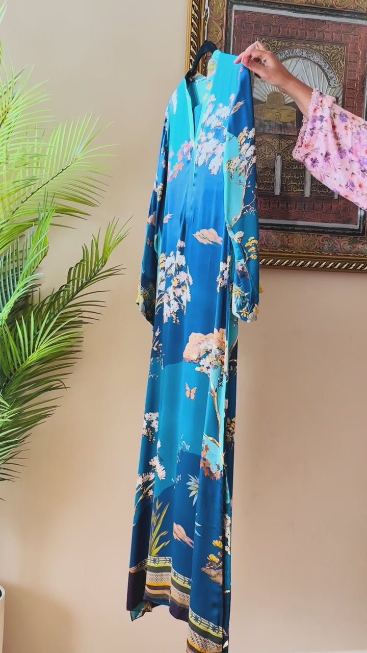 PURE CREPE SILK FUSION KAFTAN SFKF05