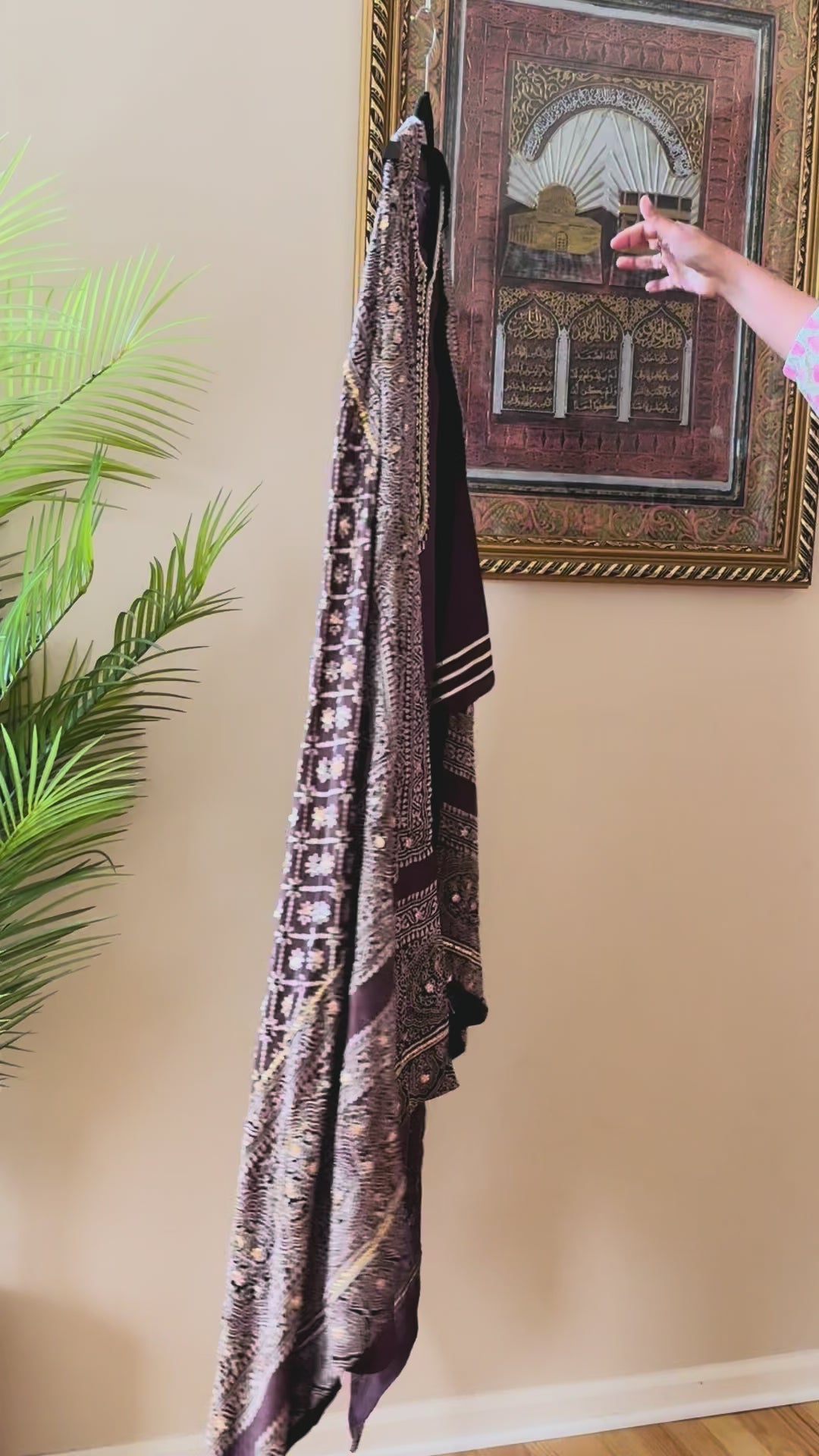 PURE SILK AJRAK SUIT AJSF06