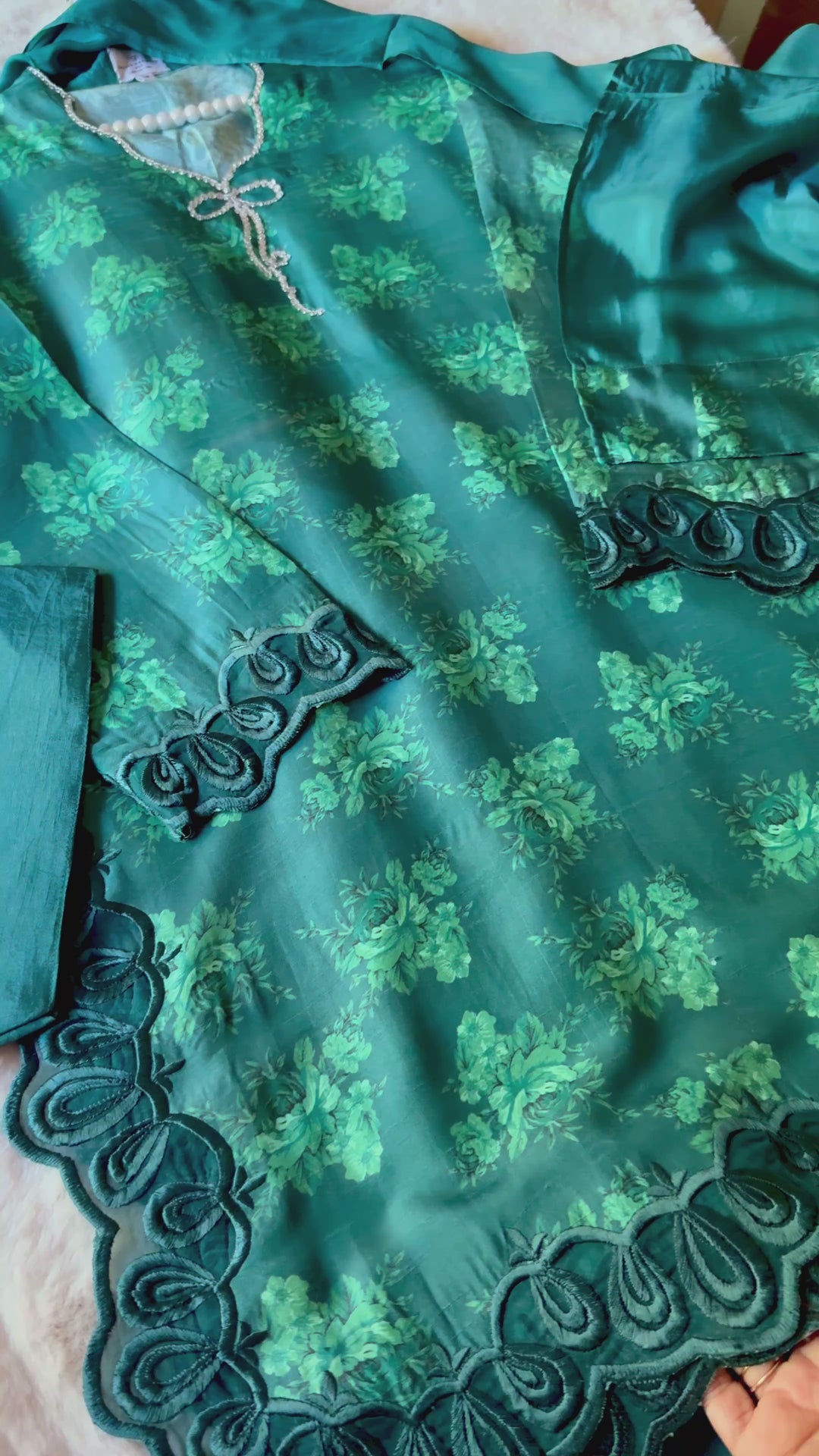 RAW SILK BOW FARSHI SHALWAR FRSH07