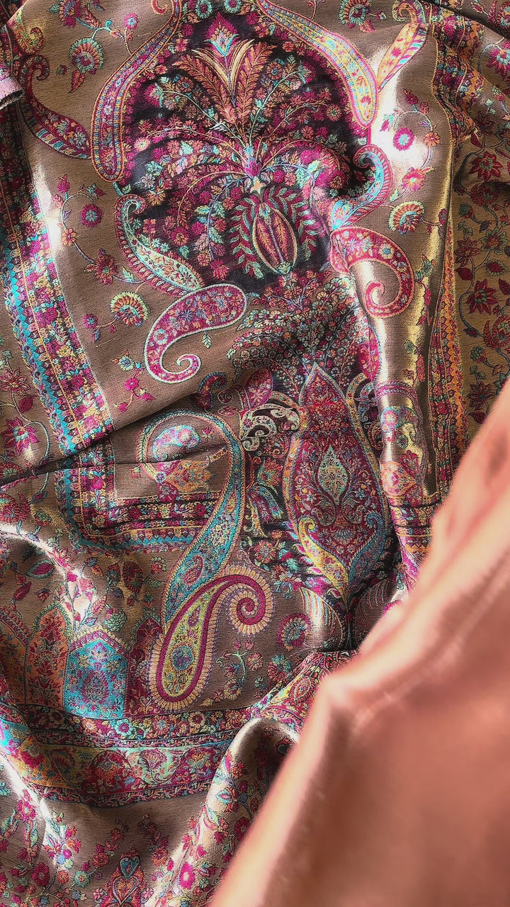 KHANI WOVEN PURE MOONLIGHT SHAWL SET KHMN08