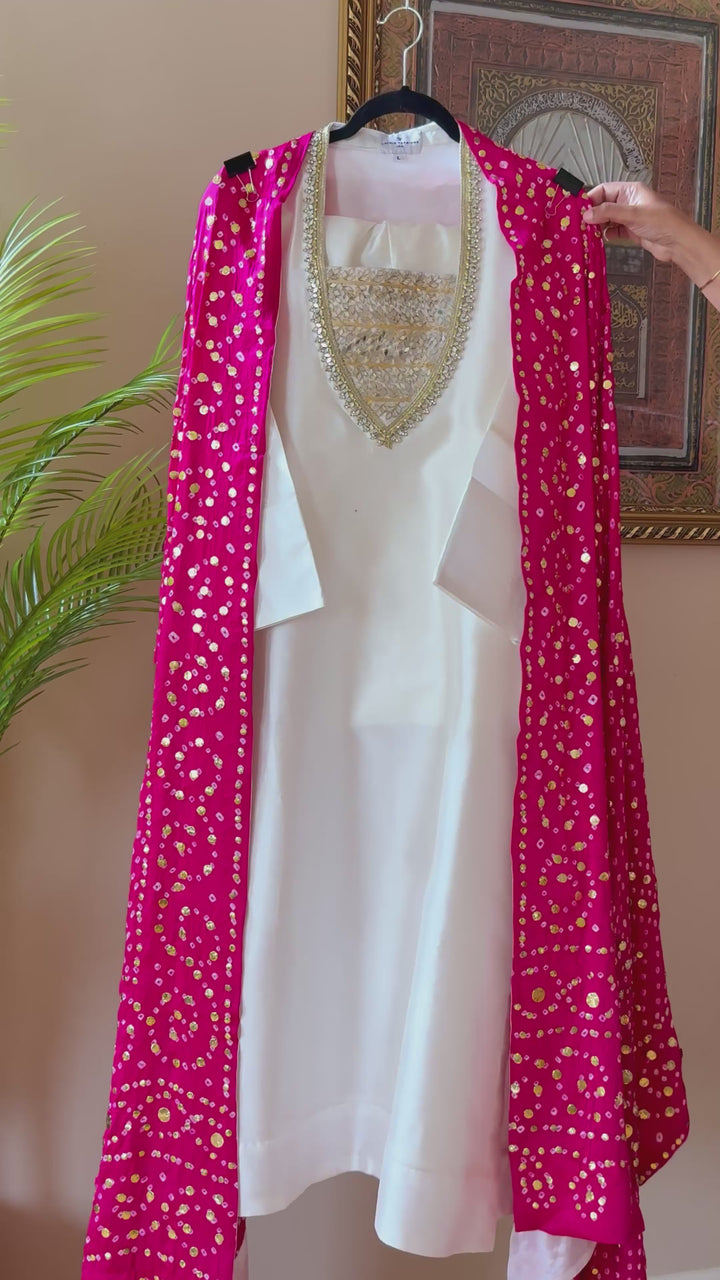 CUSTOM SERIES PURE SILK CHUNRI SUITS CHSF11