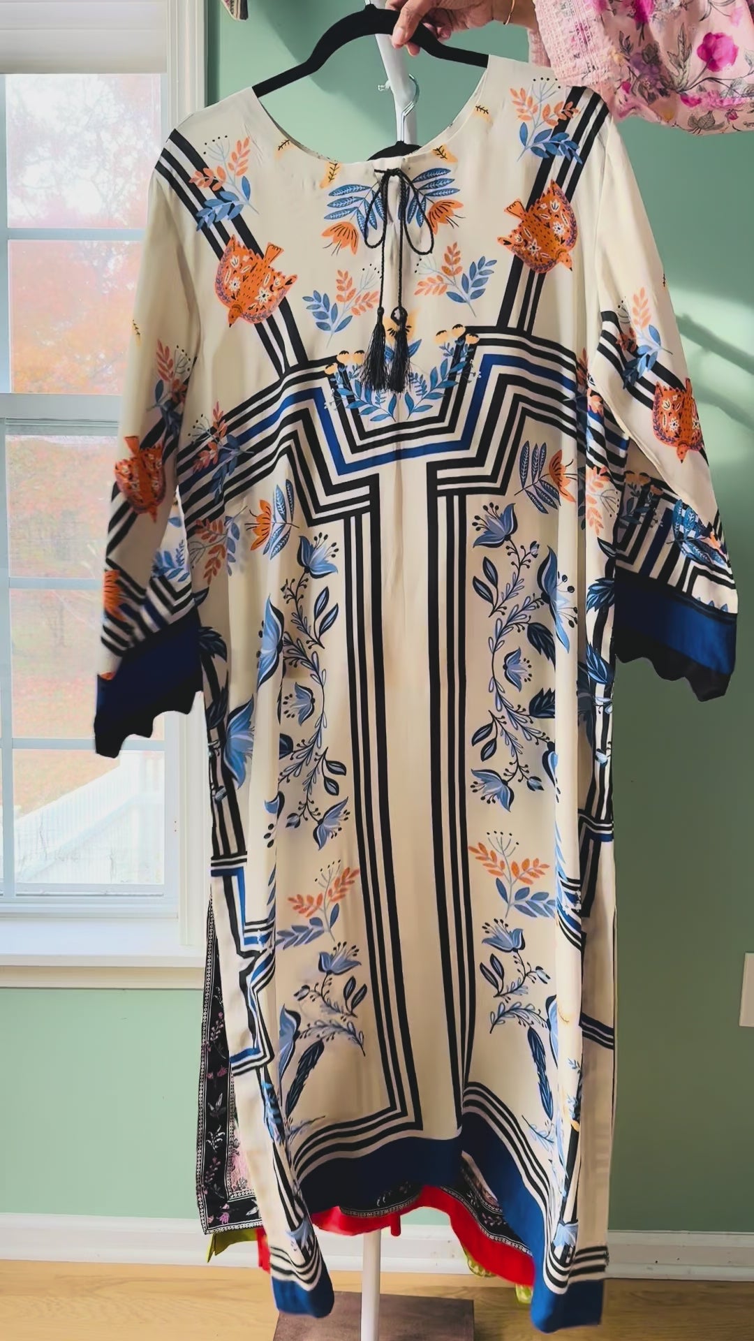 PURE CREPE SILK FUSION KAFTAN SFKF06